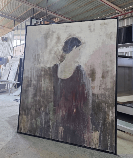 Finished large-scale painting